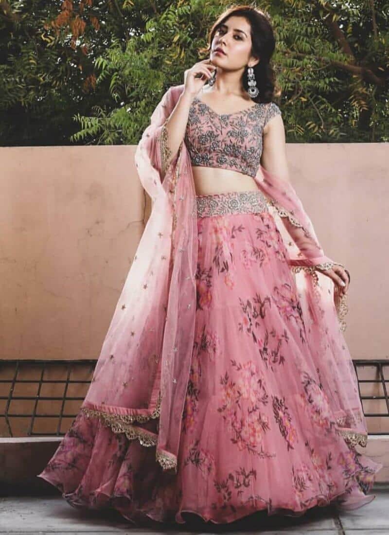 Buy Rose Pink Bridal Lehenga In Raw Silk And Velvet With Heavy Embroidery -  NOOR 2022