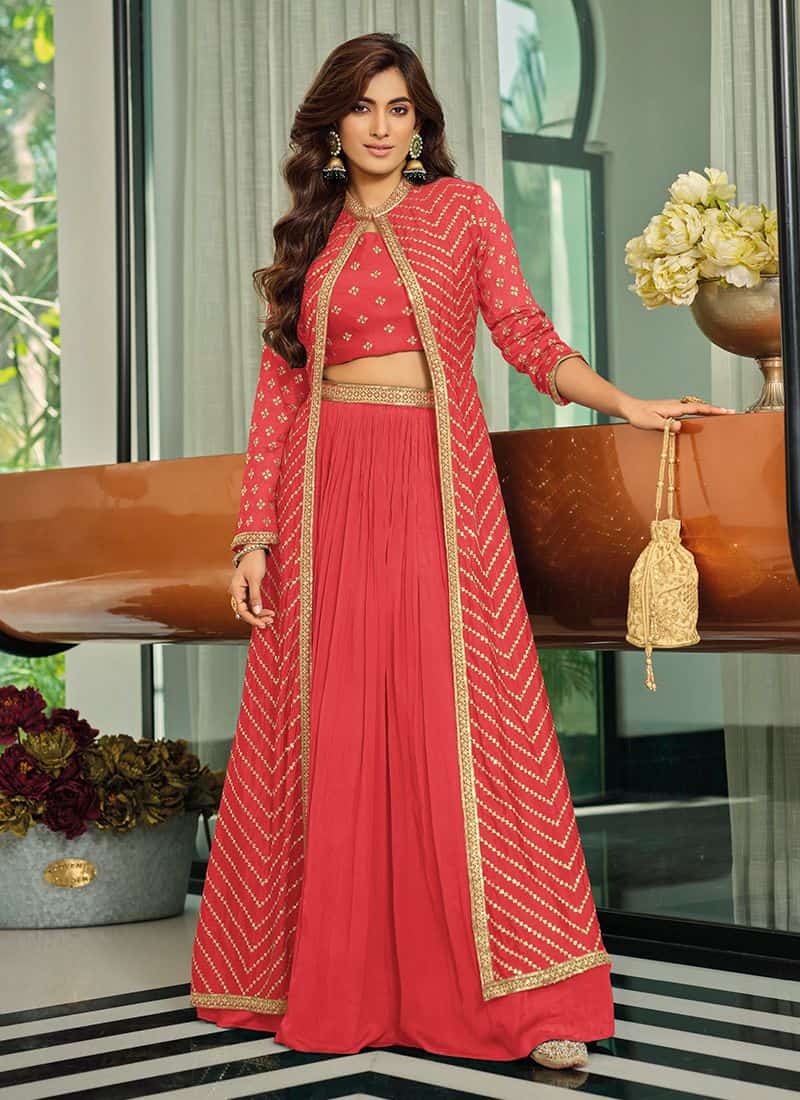 Jacket Lehenga choli