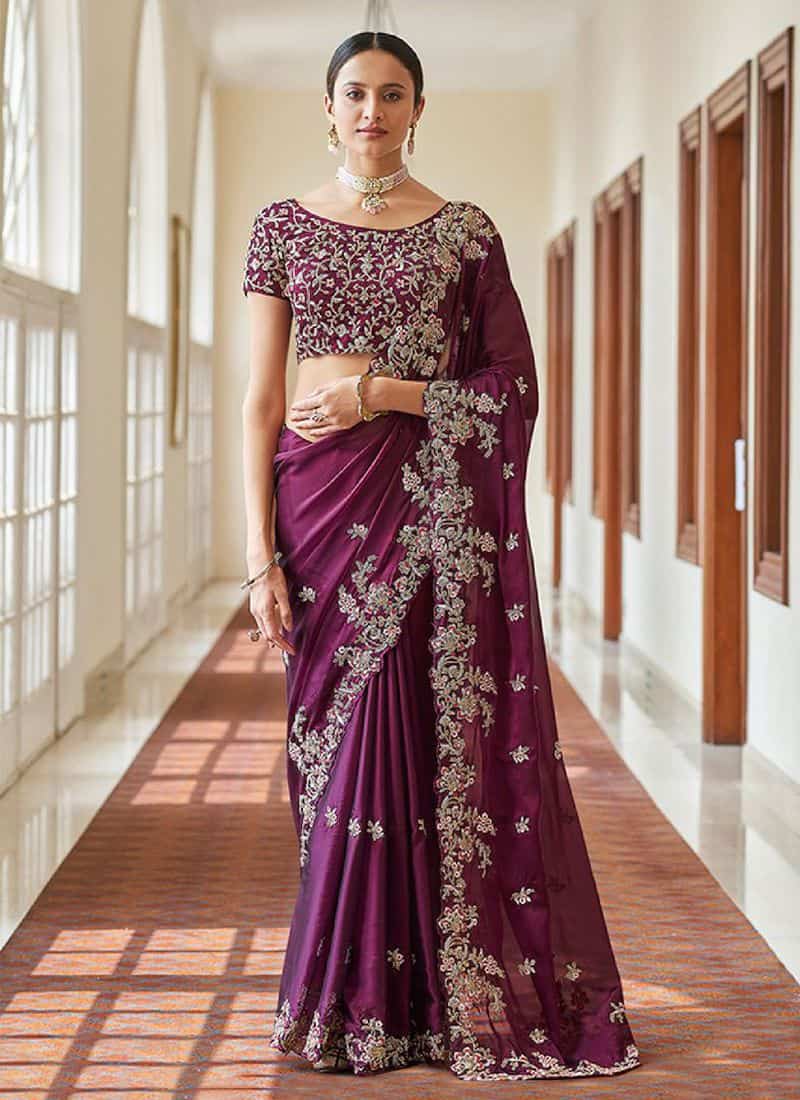 Latest 45 Long Length Blouse Designs for Sarees and Lehengas (2023