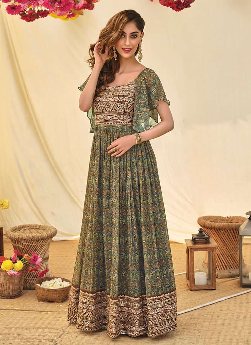 Style with Jacket Anarkali Suits